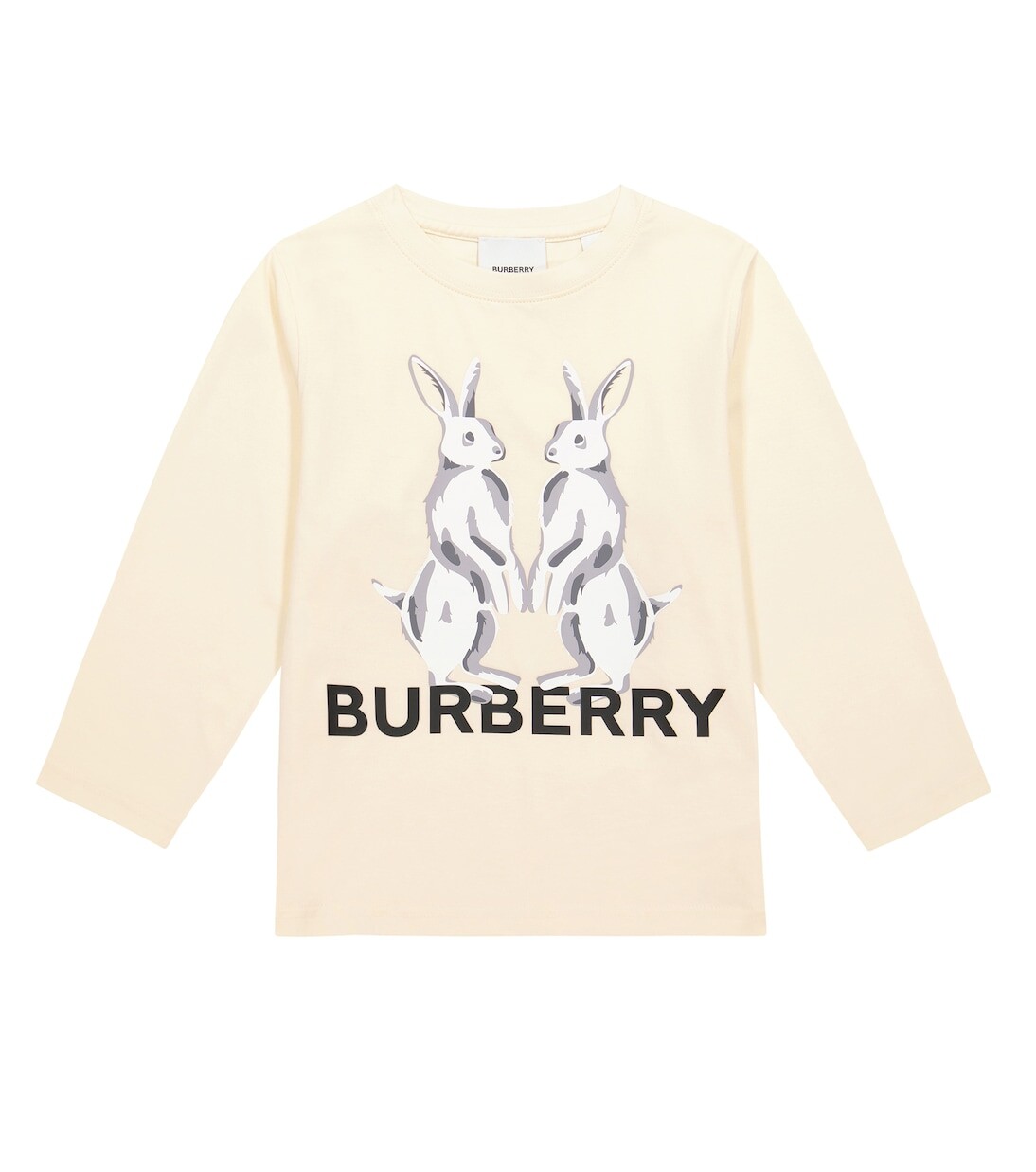 

Футболка из хлопкового джерси с принтом логотипа Burberry Kids, мультиколор