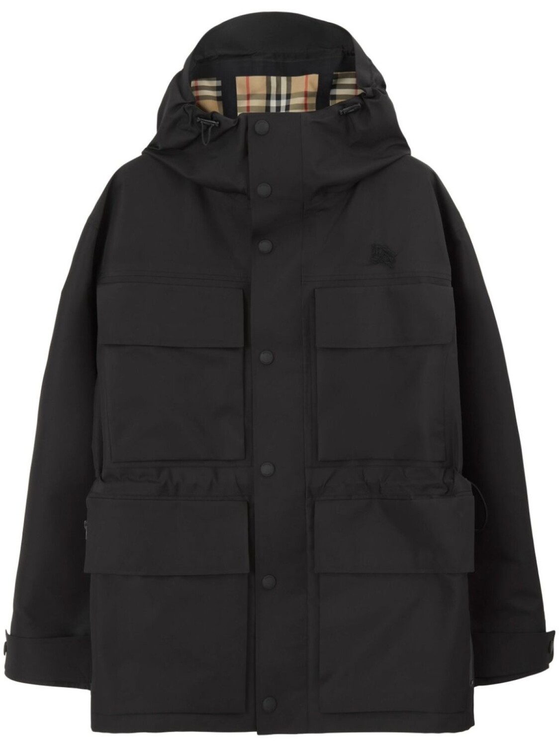 

Burberry парка с накладными карманами, черный