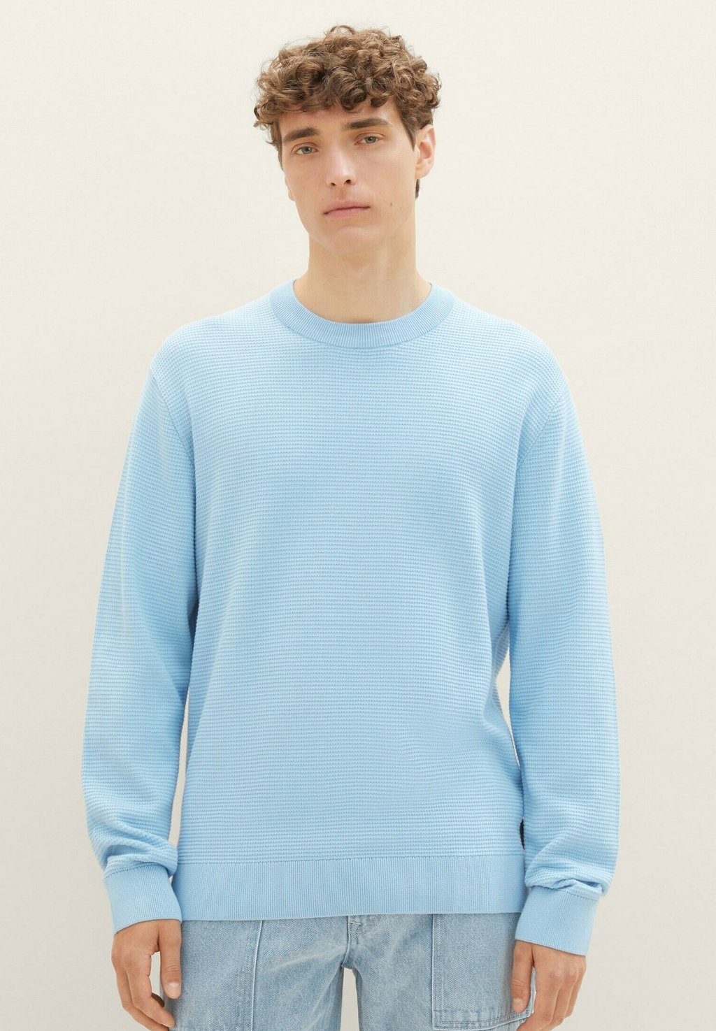 Вязаный свитер TOM TAILOR DENIM, цвет washed out middle blue