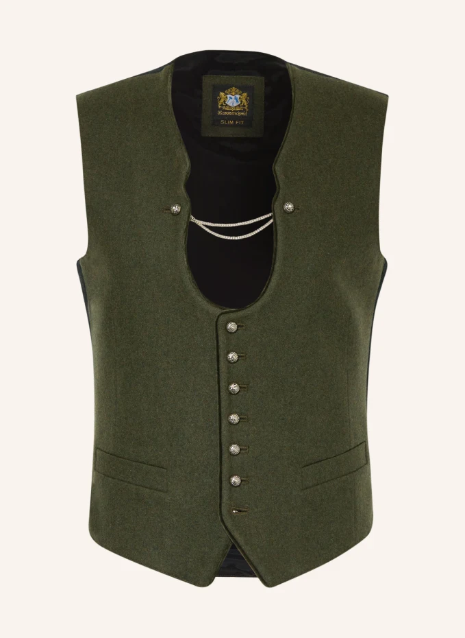 

Традиционный жилет vizenz slim fit Hammerschmid, зеленый