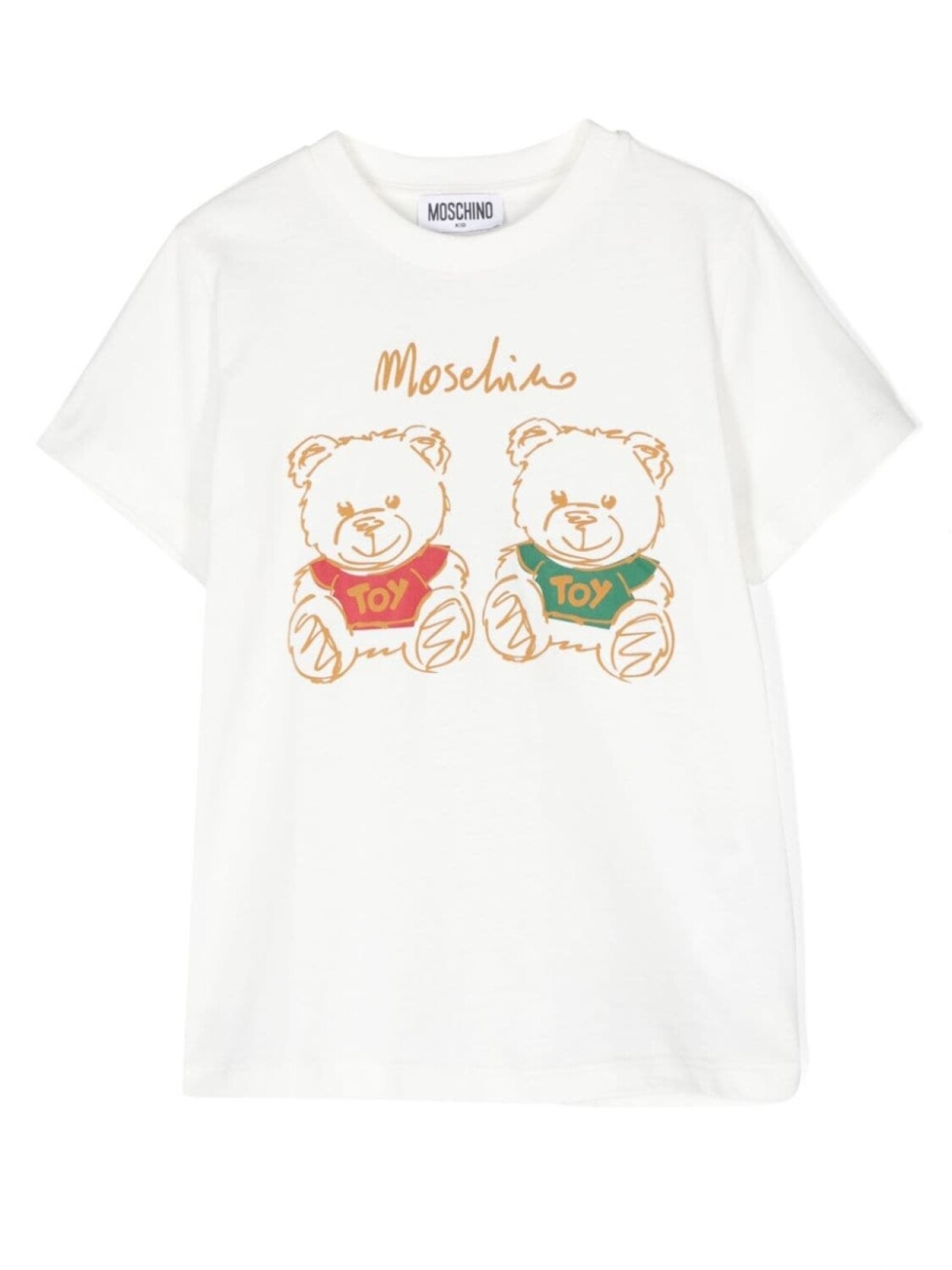 

Moschino Kids футболка с принтом Teddy Bear, белый