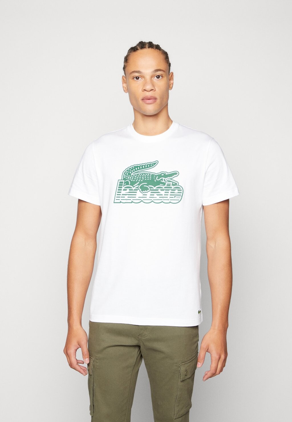 

Футболка с принтом Lacoste, белый