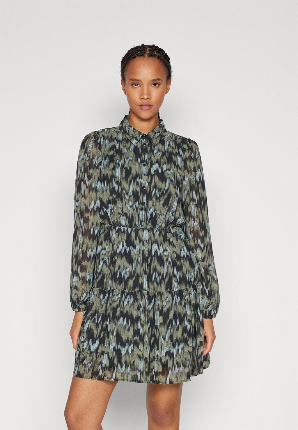 

Платье-рубашка Vimaria Button Dress VILA, цвет oil green
