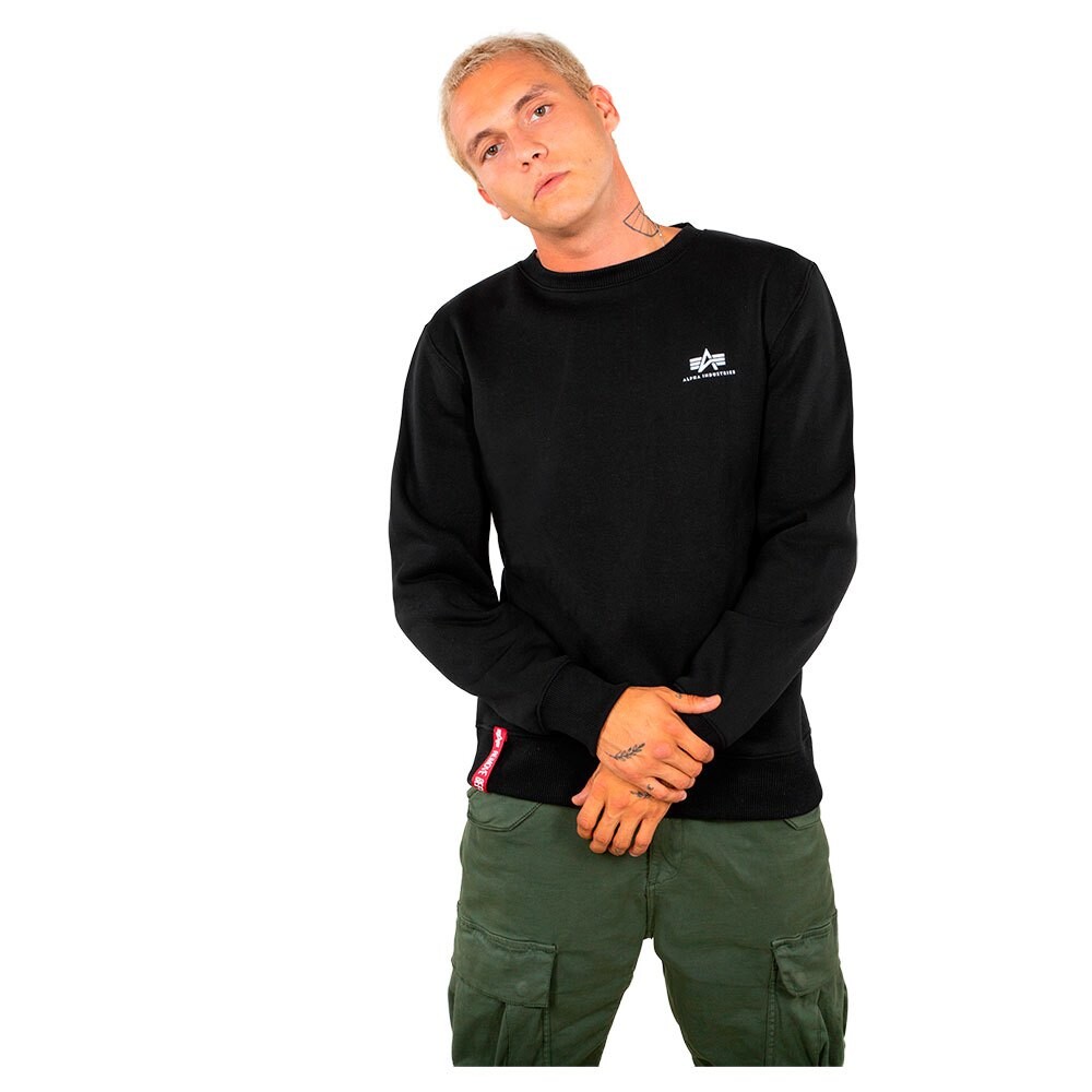 

Толстовка Alpha Industries Basic Small Logo, черный