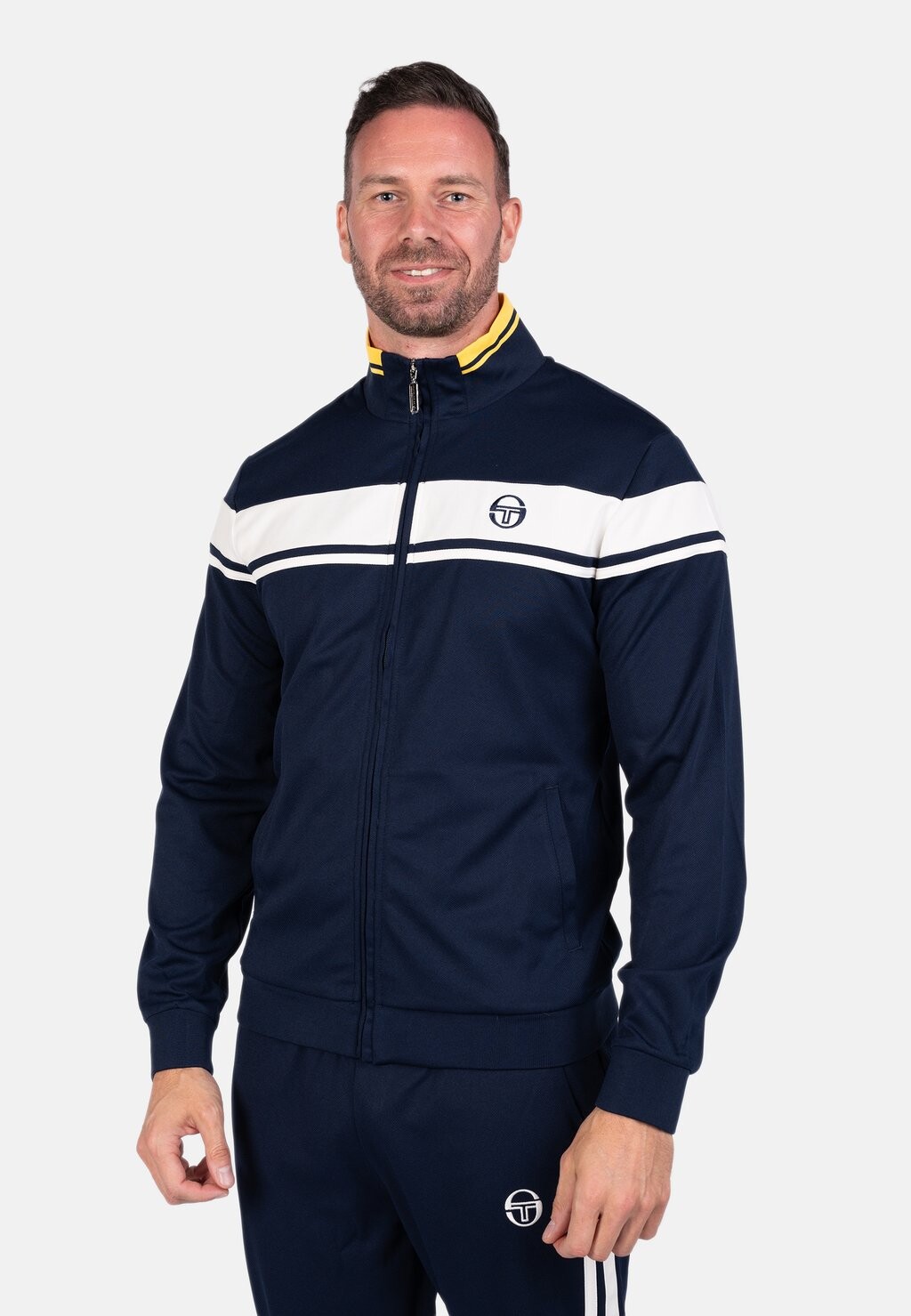 

Спортивная куртка DAMARINDO TRACK Sergio Tacchini, гардения морского синего цвета