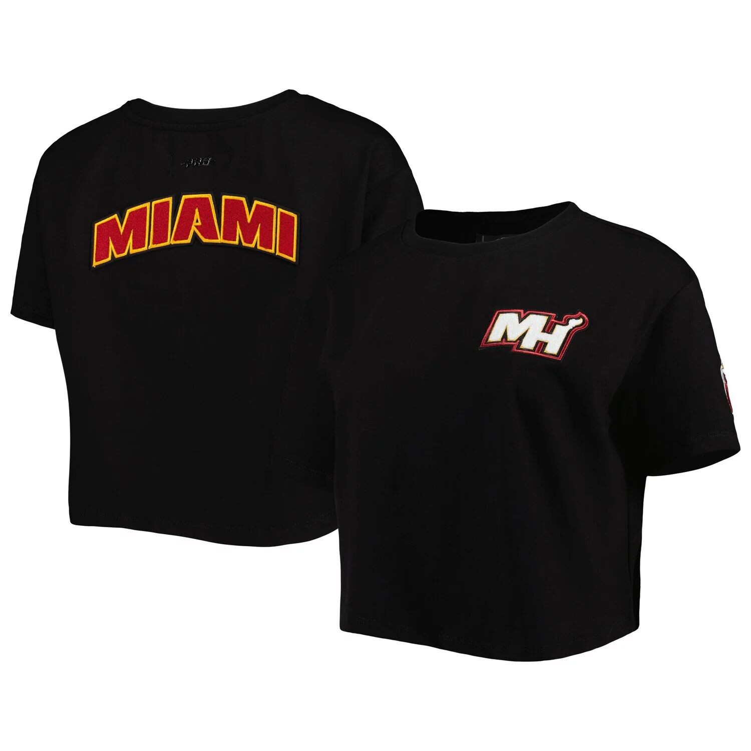 

Женская футболка свободного кроя Pro Standard Miami Heat Classics черного цвета, Черный