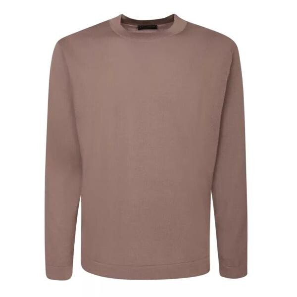 

Футболка dark beige wool t-shirt Dell'Oglio, коричневый