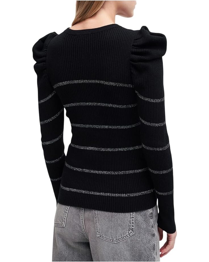 

Свитер 7 For All Mankind Long Sleeve Rib Puff Crew Neck, черный