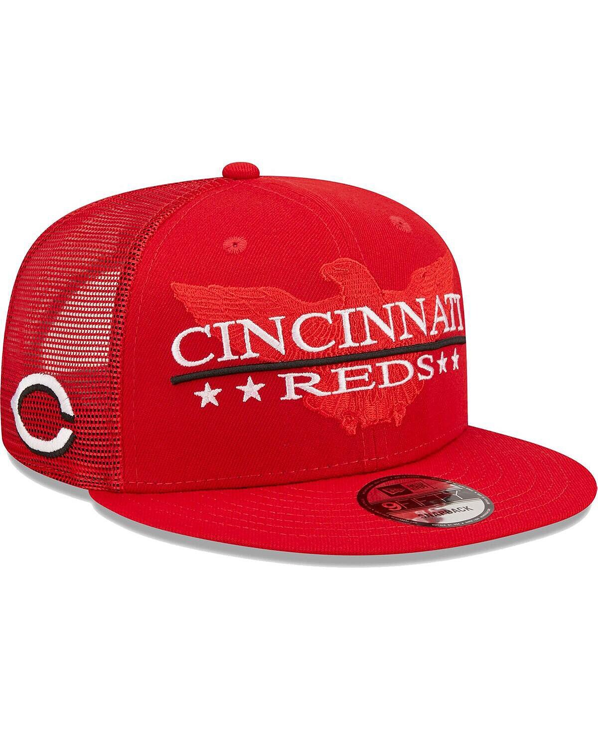 

Мужская красная кепка Snapback Cincinnati Reds Patriot Trucker 9FIFTY New Era