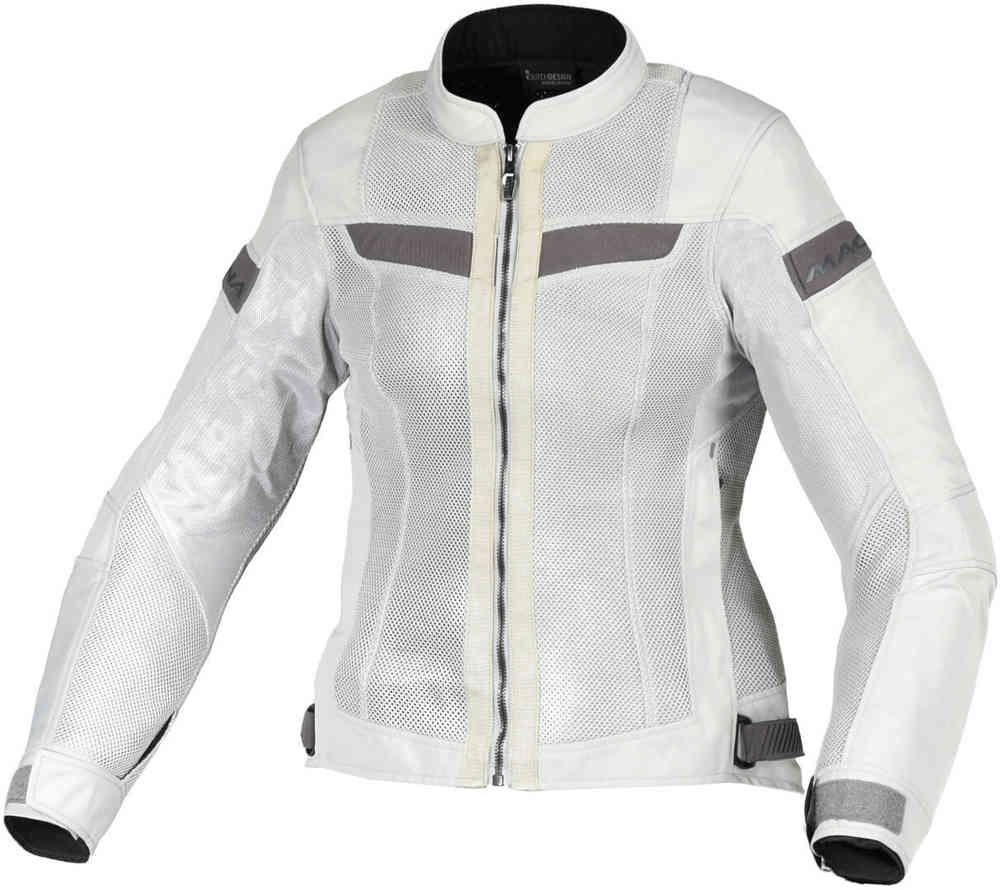 Velotura Женская мотоциклетная текстильная куртка Macna, светло-серый мотоциклетная куртка для взрослых протектор для груди и спины бронированная защита для гоночного тела защитная куртка для мотокросса