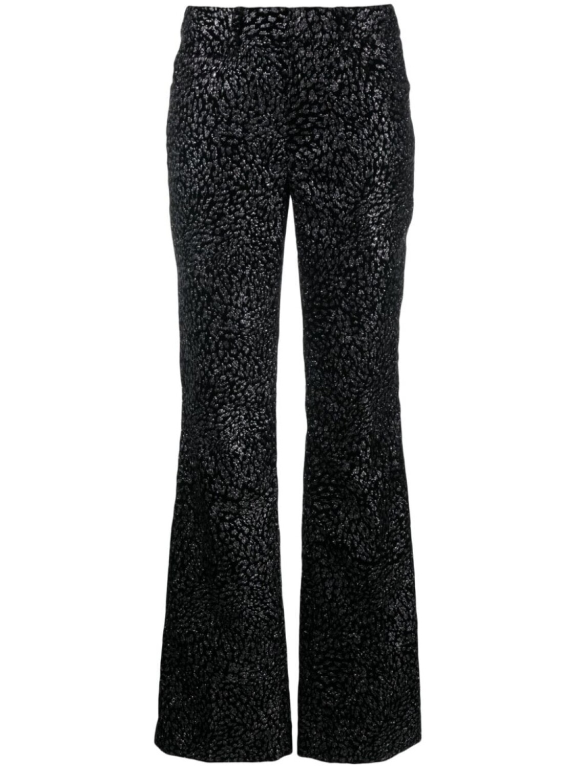 

Zadig&Voltaire расклешенные брюки с жаккардовым узором, черный