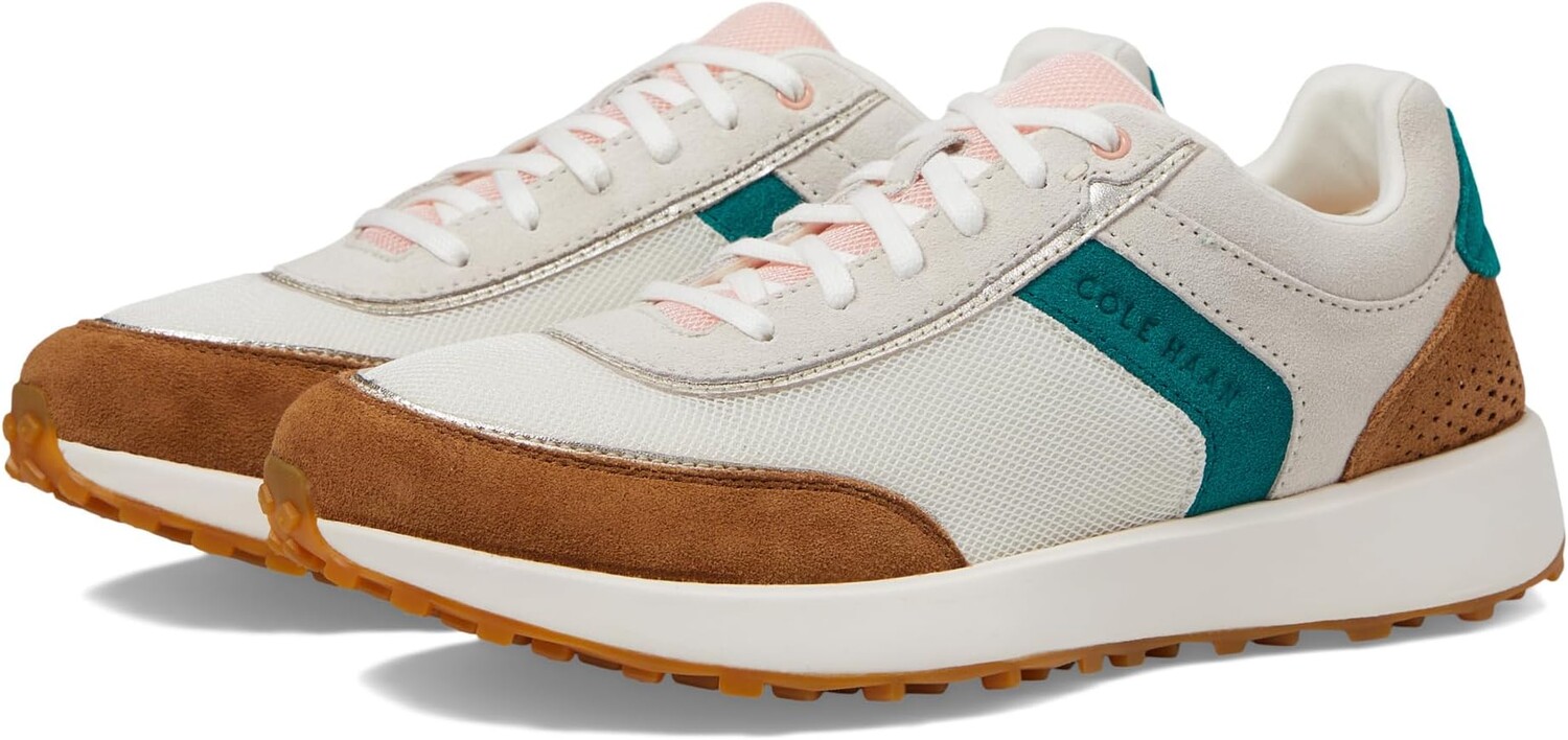 

Кроссовки Grandpro Wellsley Runner Cole Haan, цвет Ivory/Nylon Golden Toffee Suede