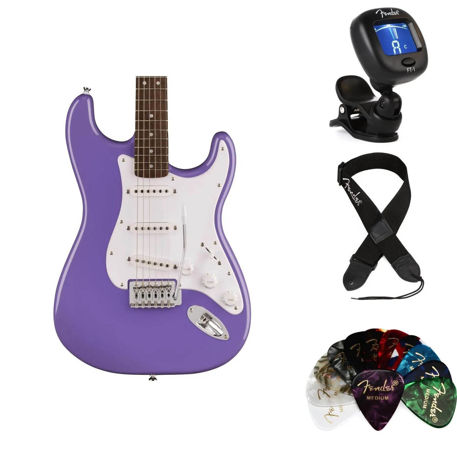 

Комплект предметов для электрогитары Squier Sonic Stratocaster — Ultraviolet