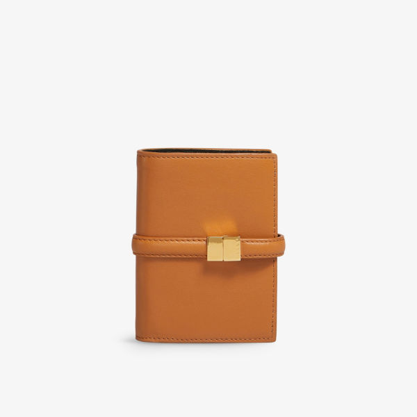 Кожаный кошелек prisma Marni, цвет biscuit цена и фото