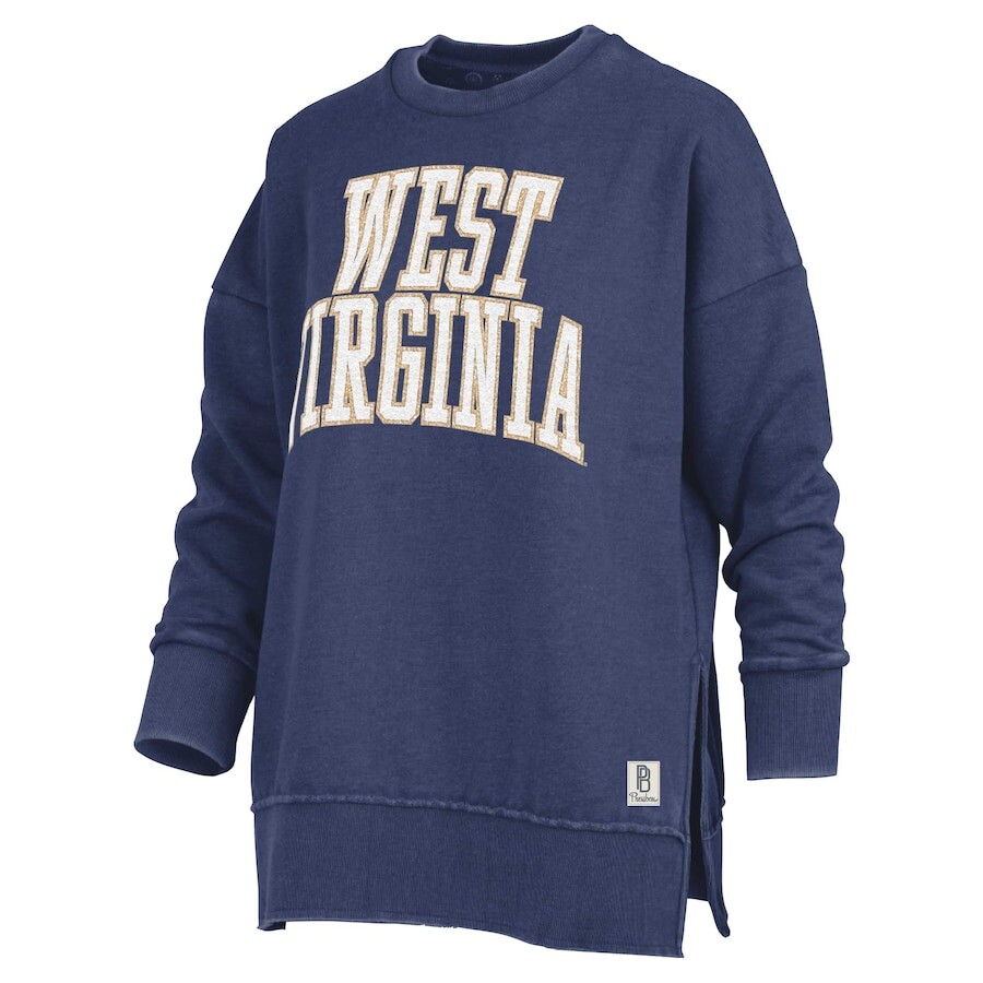 

Футболка с длинным рукавом Pressbox West Virginia Mountaineers, нави