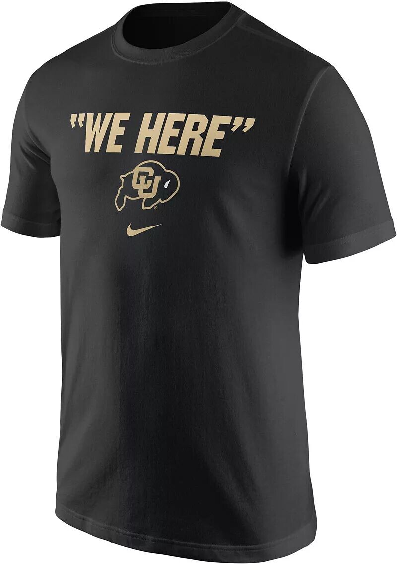 

Мужская черная футболка Nike Colorado Buffaloes We Here