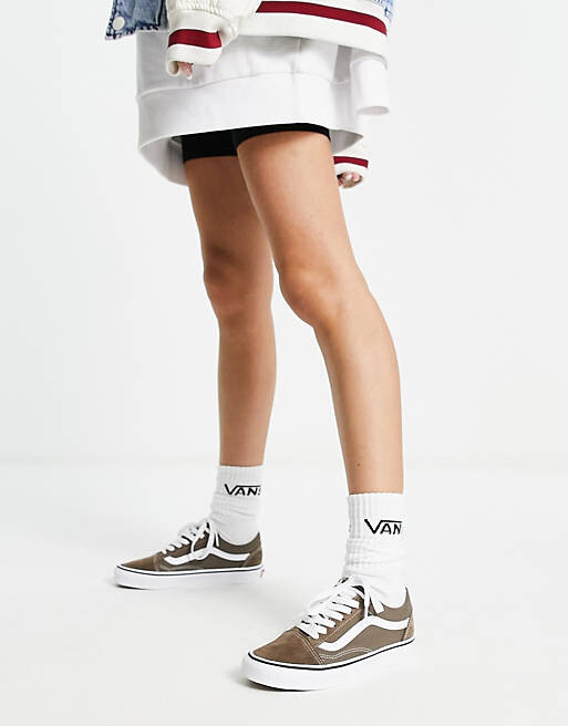

Орехово-коричневые кроссовки Vans Old Skool