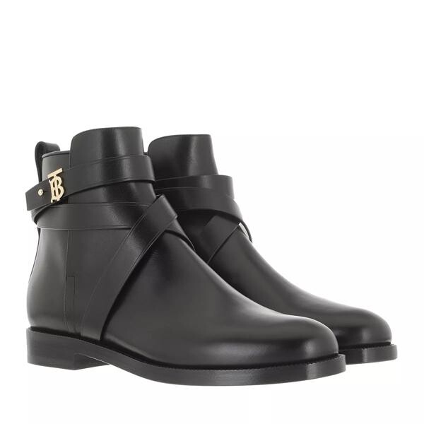 

Сапоги boots leather Burberry, черный