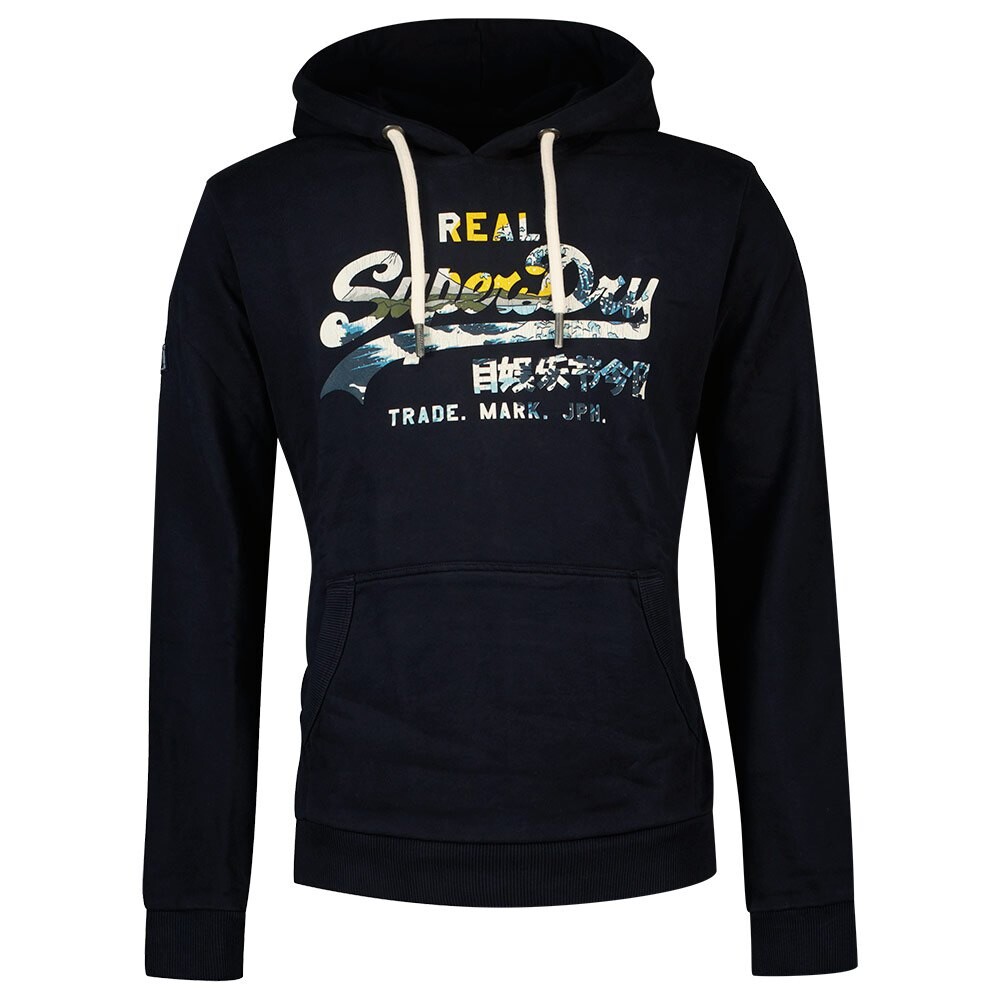 

Худи Superdry Vintage Vl Narrative Ub, черный
