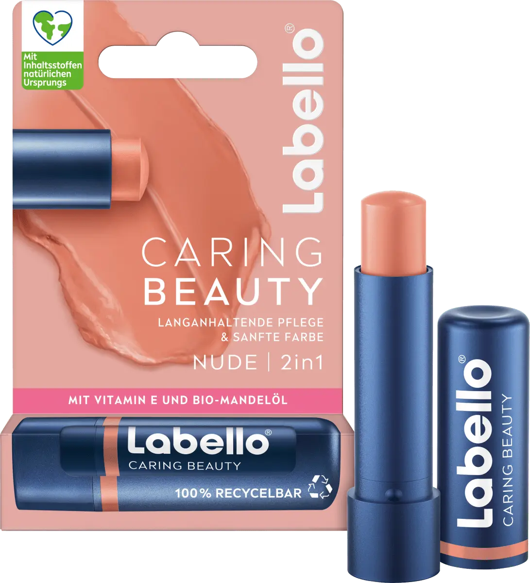 

Уход за губами Caring Beauty 2в1 Нюд 4,8 г Labello