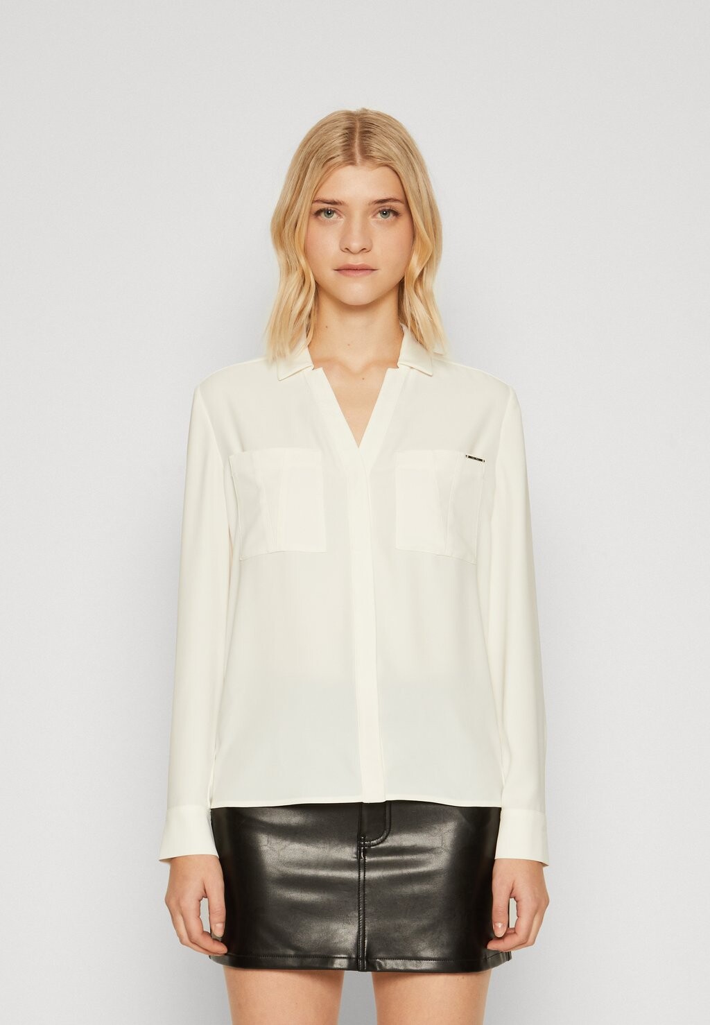 

Рубашка POCKET BLOUSE LONG SLEEVE Calvin Klein, крем