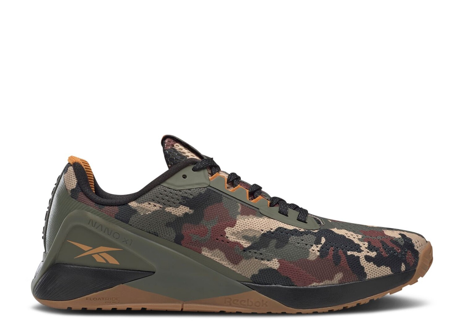 

Кроссовки Reebok Nano X1 'Camo', зеленый, Зеленый;серый