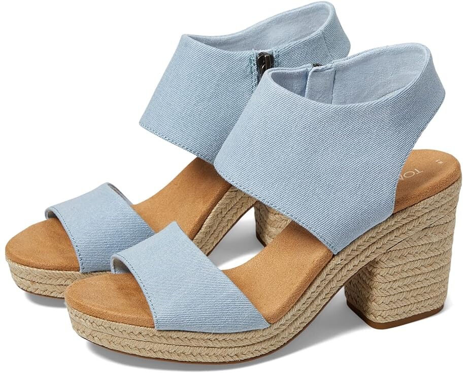 

Туфли TOMS Majorca Platform, цвет Pastel Blue