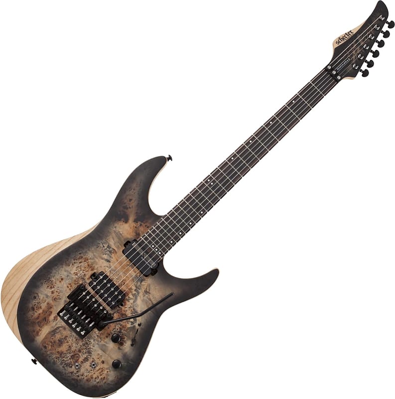цена Электрогитара Schecter Reaper-6 FR S Electric Guitar in Satin Charcoal Burst