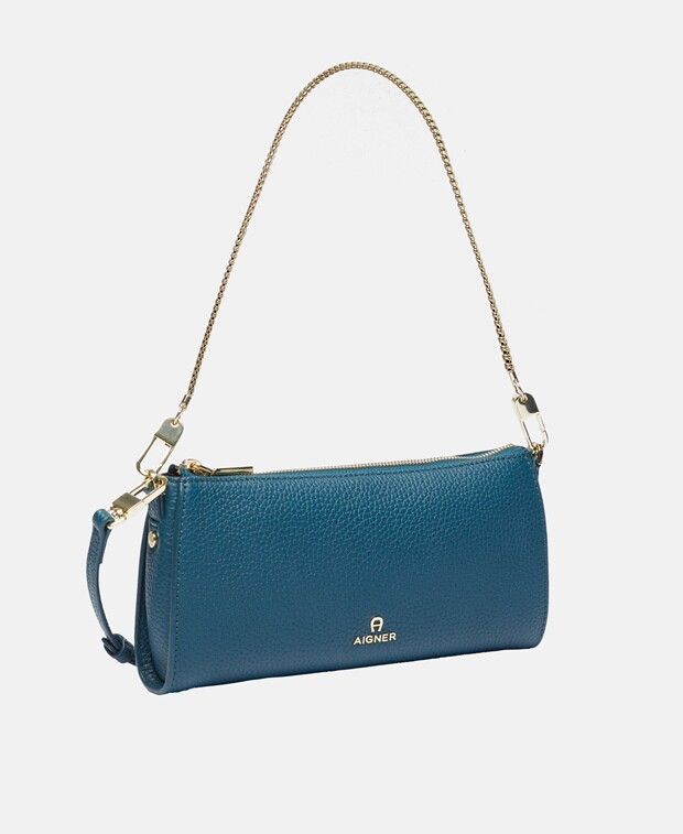 

Кожаный клатч Aigner, темно-синий