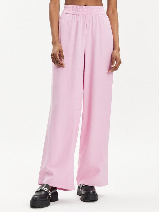 Широкие брюки из ткани Vero Moda, розовый