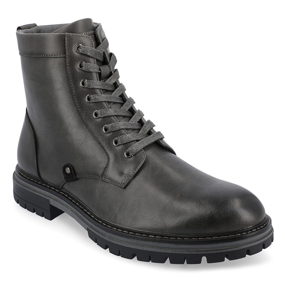 Мужские ботинки Denver с простым носком Vance Co., цвет charcoal synthetic
