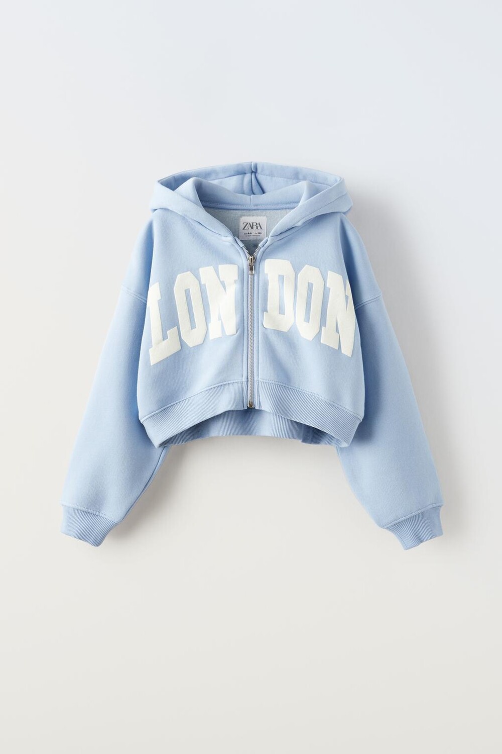 

Лондон плюшевая худи ZARA, светло-синий