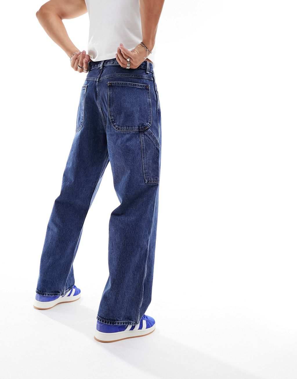 Синие укороченные джинсы Levi's Skate Carpenter