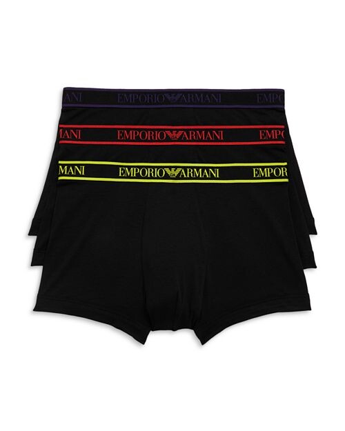 

3 шт. Трусы с логотипом Emporio Armani, цвет Black