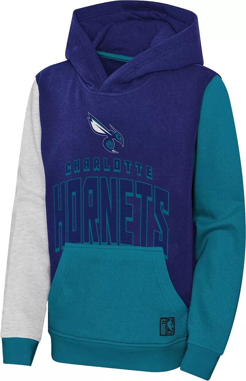 

Outerstuff Молодежный пуловер Charlotte Hornets с римшотом, синяя толстовка