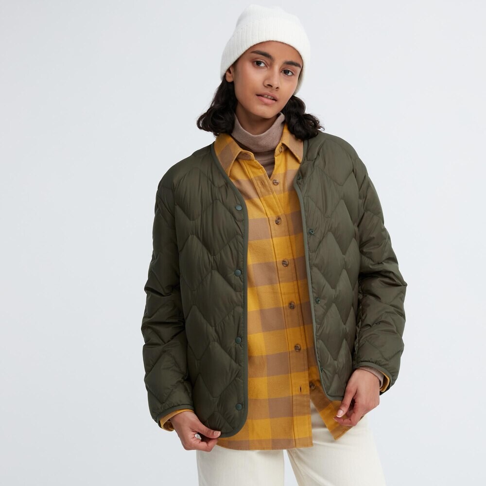

Куртка Uniqlo легкая повседневная премиум-класса, зеленый