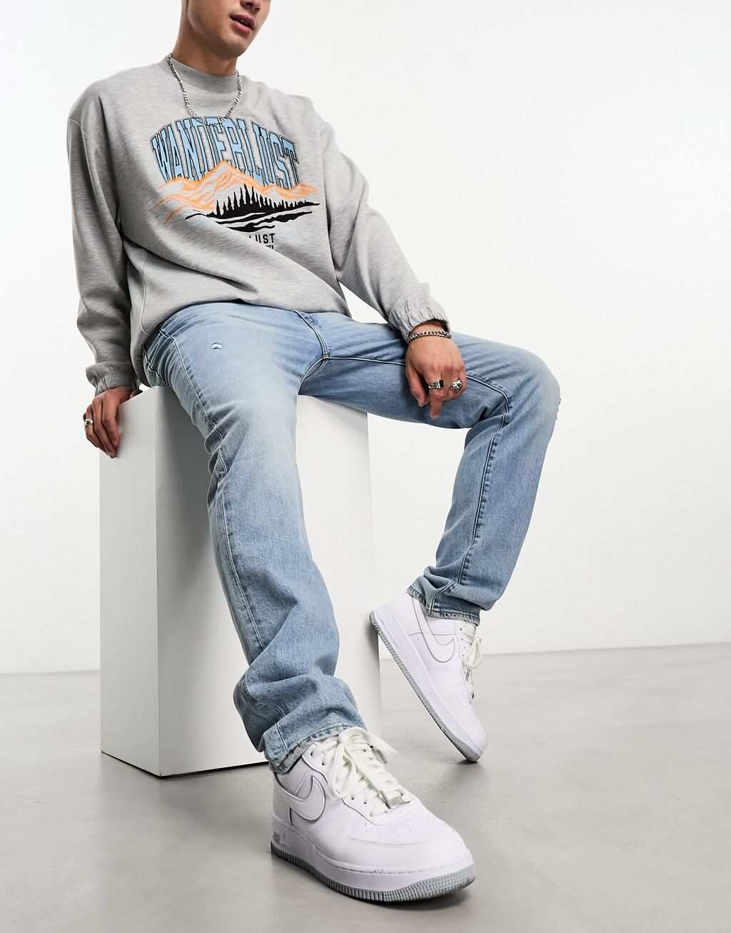 

Голубые джинсы узкого кроя Levi's 511
