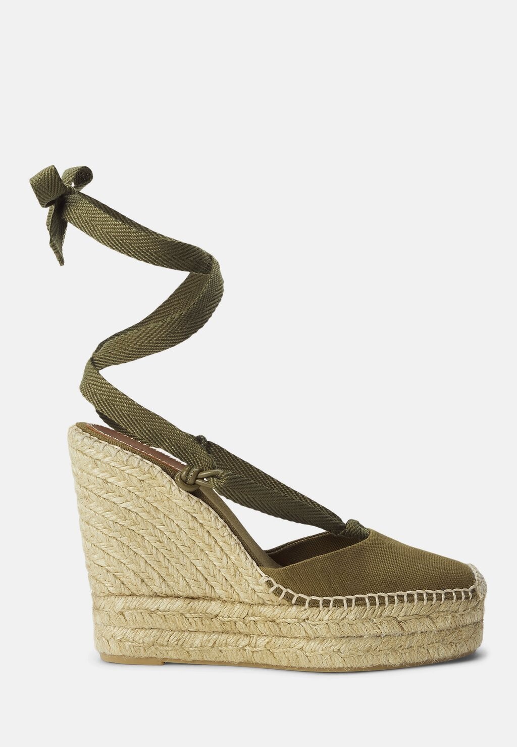 

Сандалии на платформе Wedge Polo Ralph Lauren, цвет military