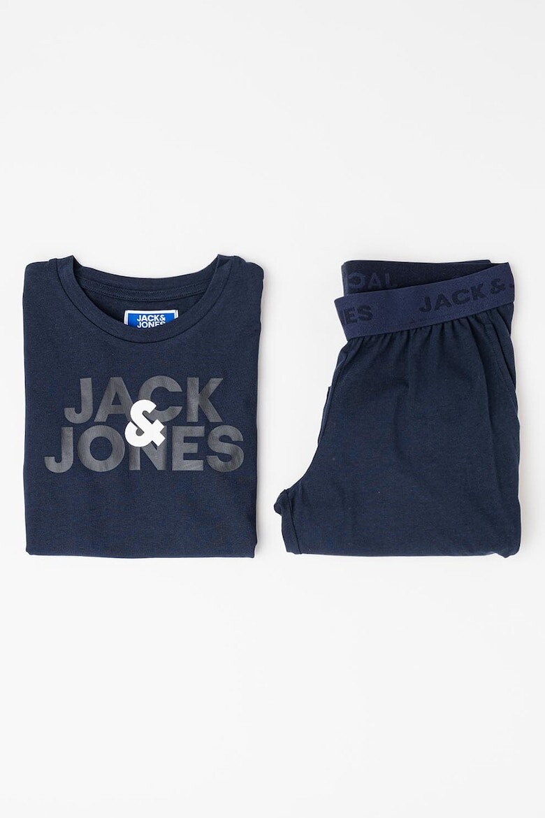 

Хлопковая пижама с логотипом Jack & Jones, синий