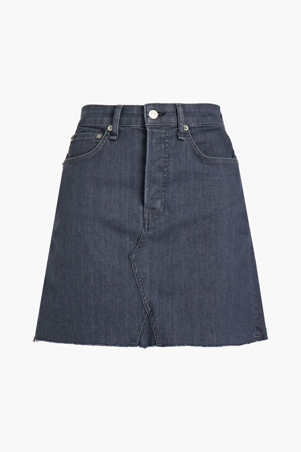 

Джинсовая мини-юбка Itty Bitty Rag & Bone, темно-серый