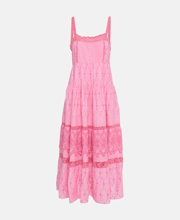 

Длинное платье LoveShackFancy, розовый