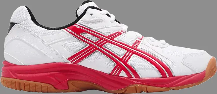 

Кроссовки court lashing 'white classic red' Asics, белый
