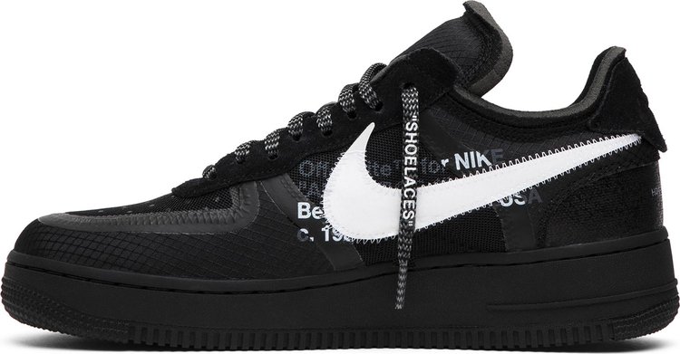 Nike air force 1 sales low off white black