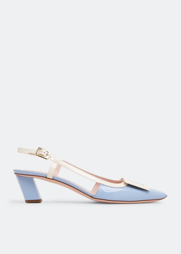 

Туфли ROGER VIVIER Belle Vivier slingback pumps, синий