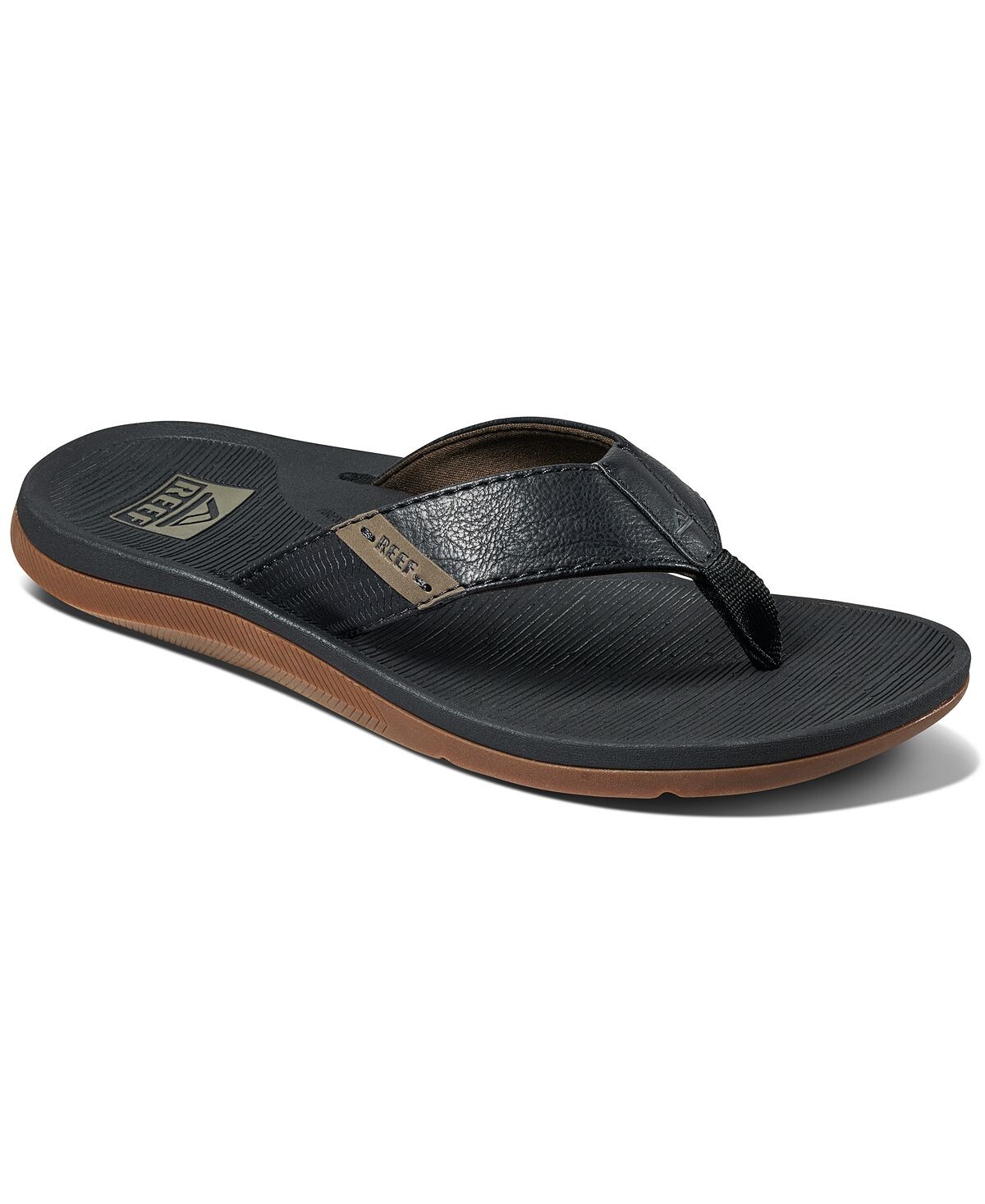 

Мужские сандалии santa ana flip-flop REEF, черный