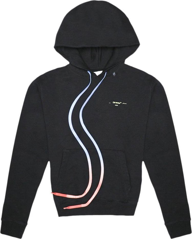 Худи Off-White Acrylic Arrows Incomplete Hoodie 'Black', черный - фото