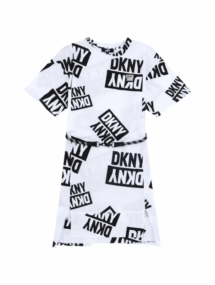 

Платье-футболка с монограммой DKNY