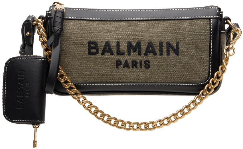 

Сумка через плечо B-Army цвета хаки Balmain