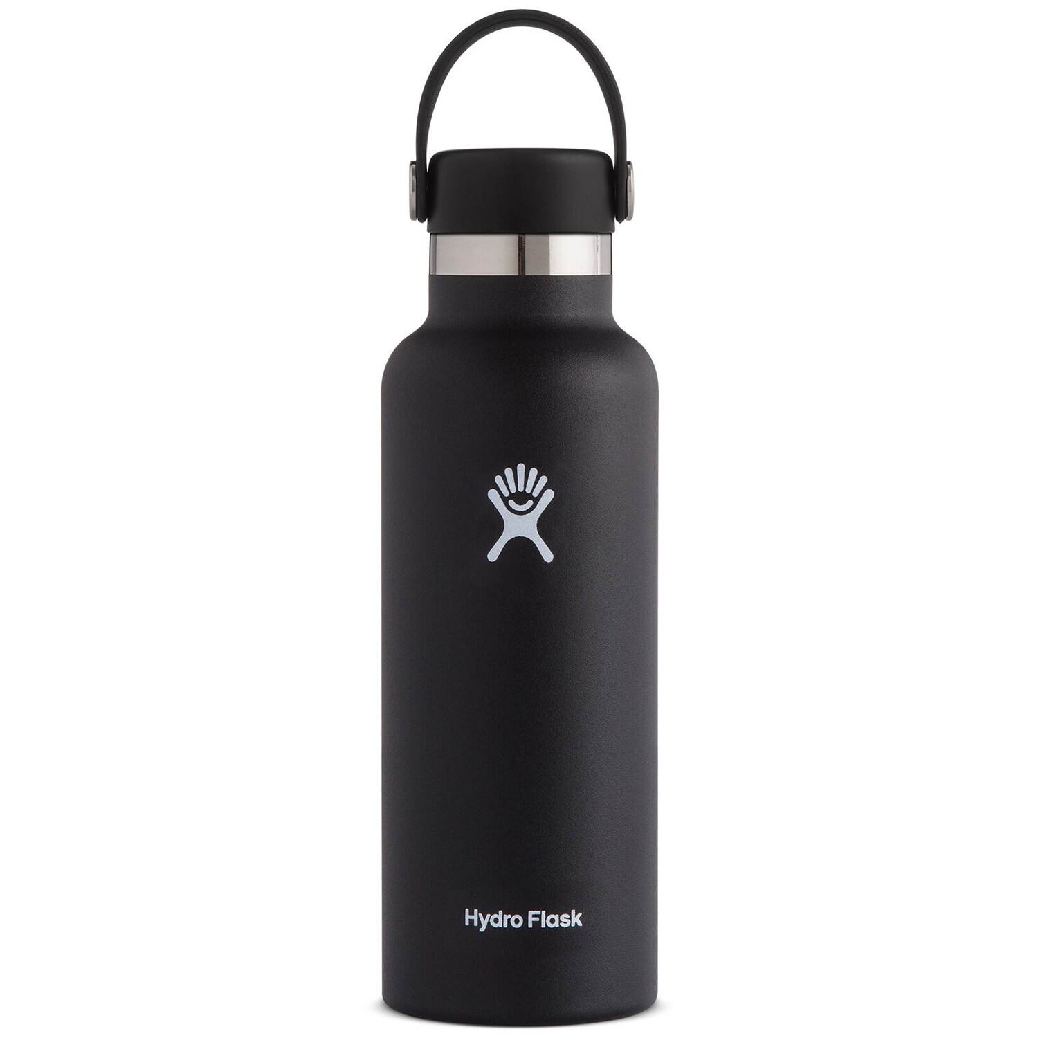 

Hydro Flask Стандартная бутылка для воды со ртом на 18 унций, черный