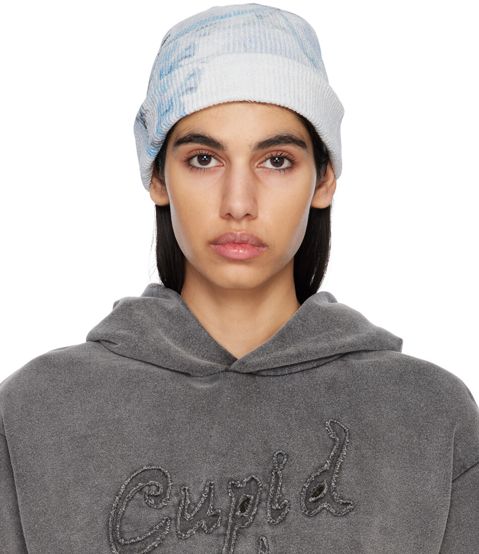 

Шапка-бини Off-White с принтом Acne Studios